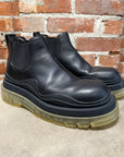 BOTTEGA VENETA TIRE LUG BOOTS ‘BLACK/TRANSLUCENT’