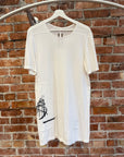 RICK OWENS DRKSHDW I’M PRAYING TO THE ALIENS TEE ‘WHITE’