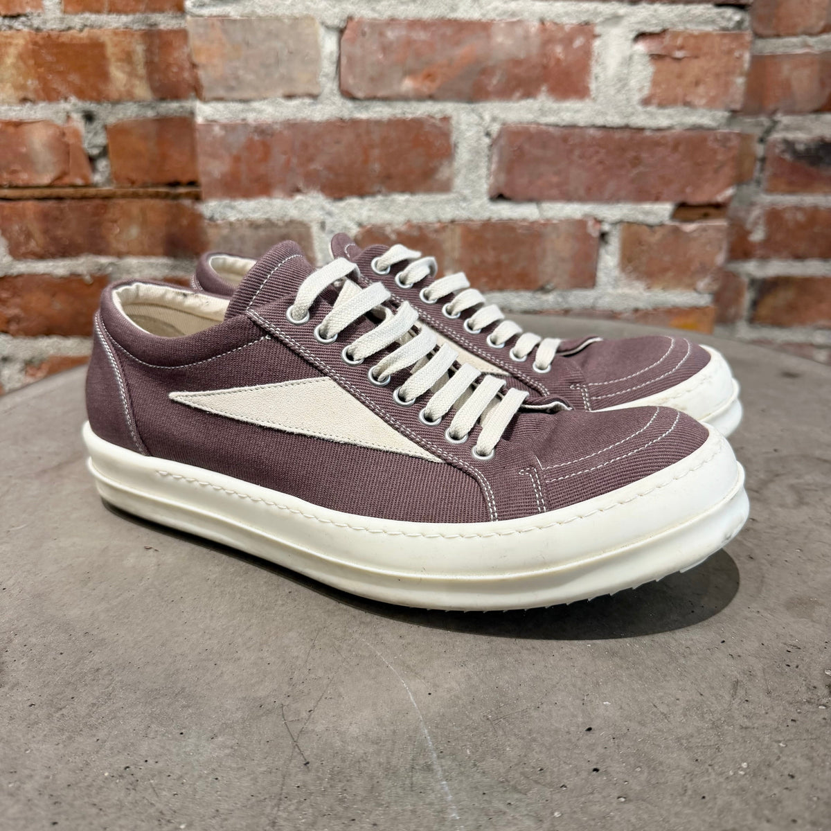 RICK OWENS FW26 TOWER DRKSHDW VINTAGE SNEAKERS ‘GRAPE’