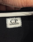 C.P. COMPANY DIAGONAL RAISED FLEECE GOGGLE ZIP HOODIE ‘BLACK’