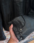 BALENCIAGA FW23 RUNWAY DECONSTRUCTED LEATHER JACKET ‘BLACK’