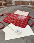 GOYARD 2019 GOYARDINE PLUMET CROSSBODY BAG ‘RED’