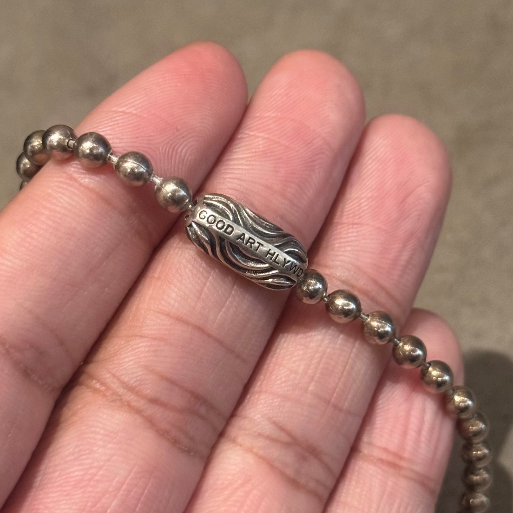GOOD ART HLYWD DESERT SESSIONS BALL CHAIN BRACELET ‘SILVER’