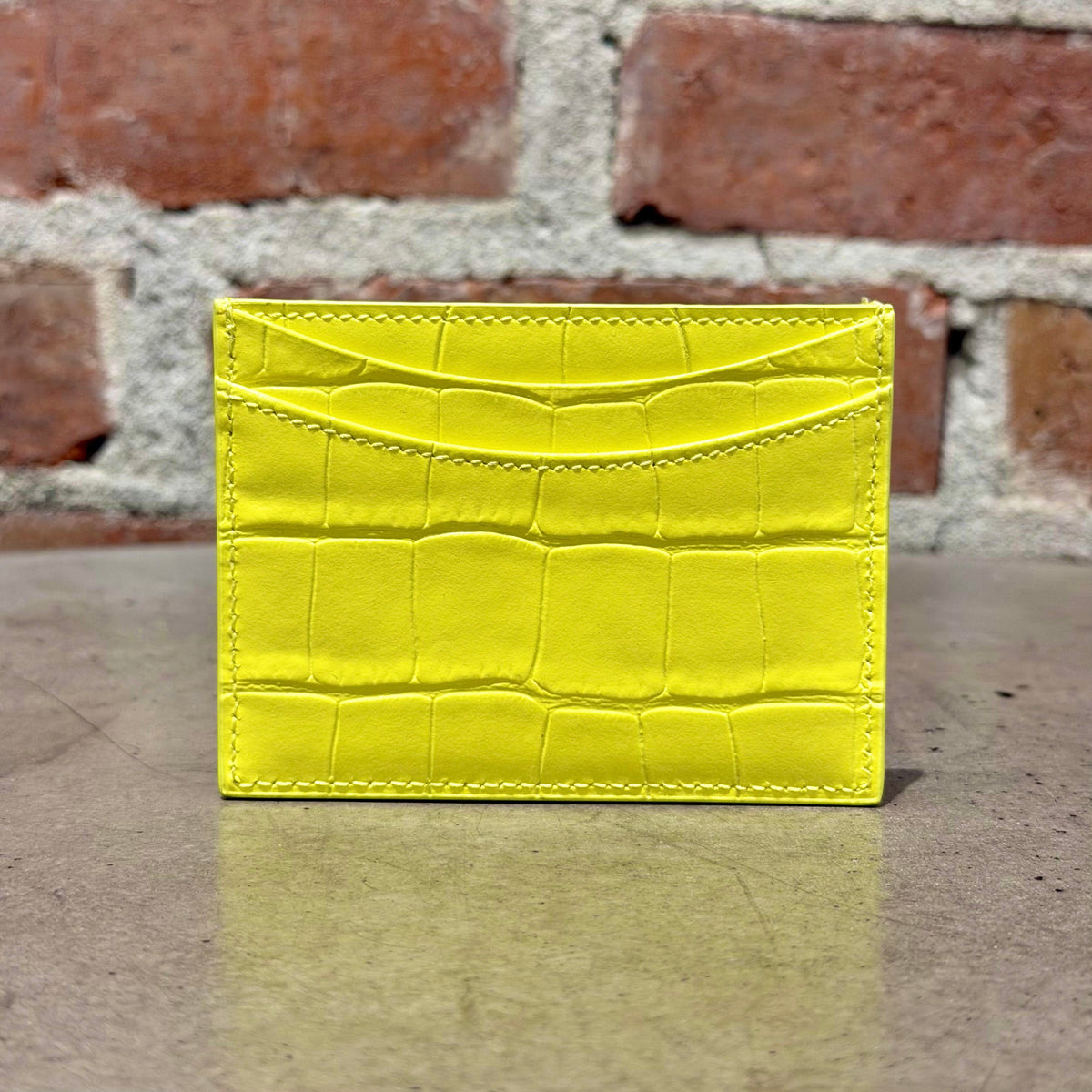 BALENCIAGA CROC BB CARD HOLDER ‘YELLOW’