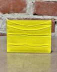 BALENCIAGA CROC BB CARD HOLDER ‘YELLOW’
