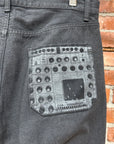 UNDERCOVER AW07 "KNIT" SYNTHESIZER PRINT DENIM ‘DARK GREY’