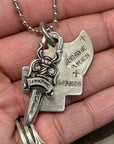CHROME HEARTS 3 TRINKET NECKLACE ‘SILVER’