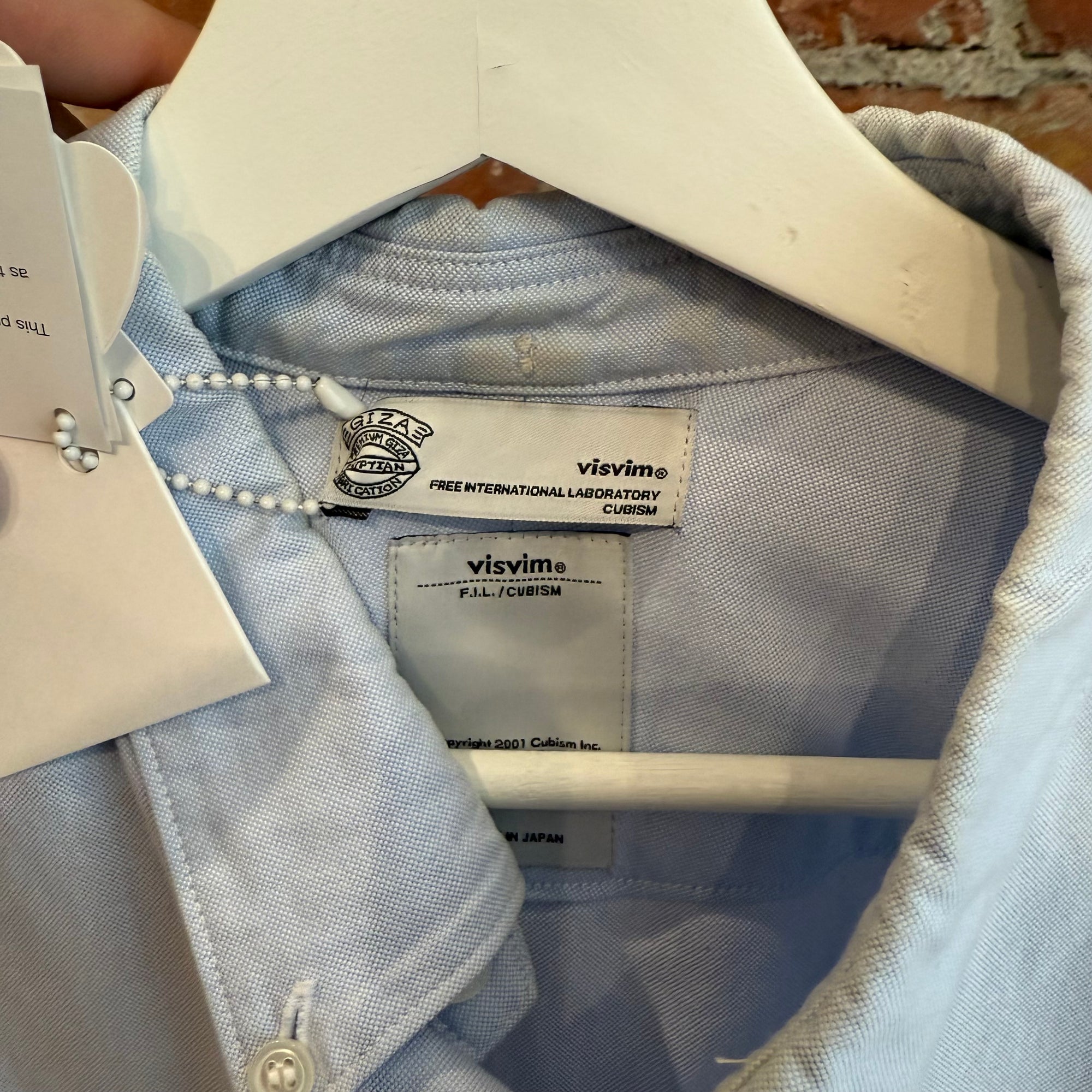 VISVIM GIZA WELD POCKET SHIRT BLUE’