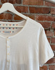 VISVIM HENLEY TEE ‘WHITE’