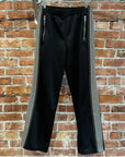 NEEDLES ZIPPER STRAIGHT LEG TRACK PANTS ‘BLACK’