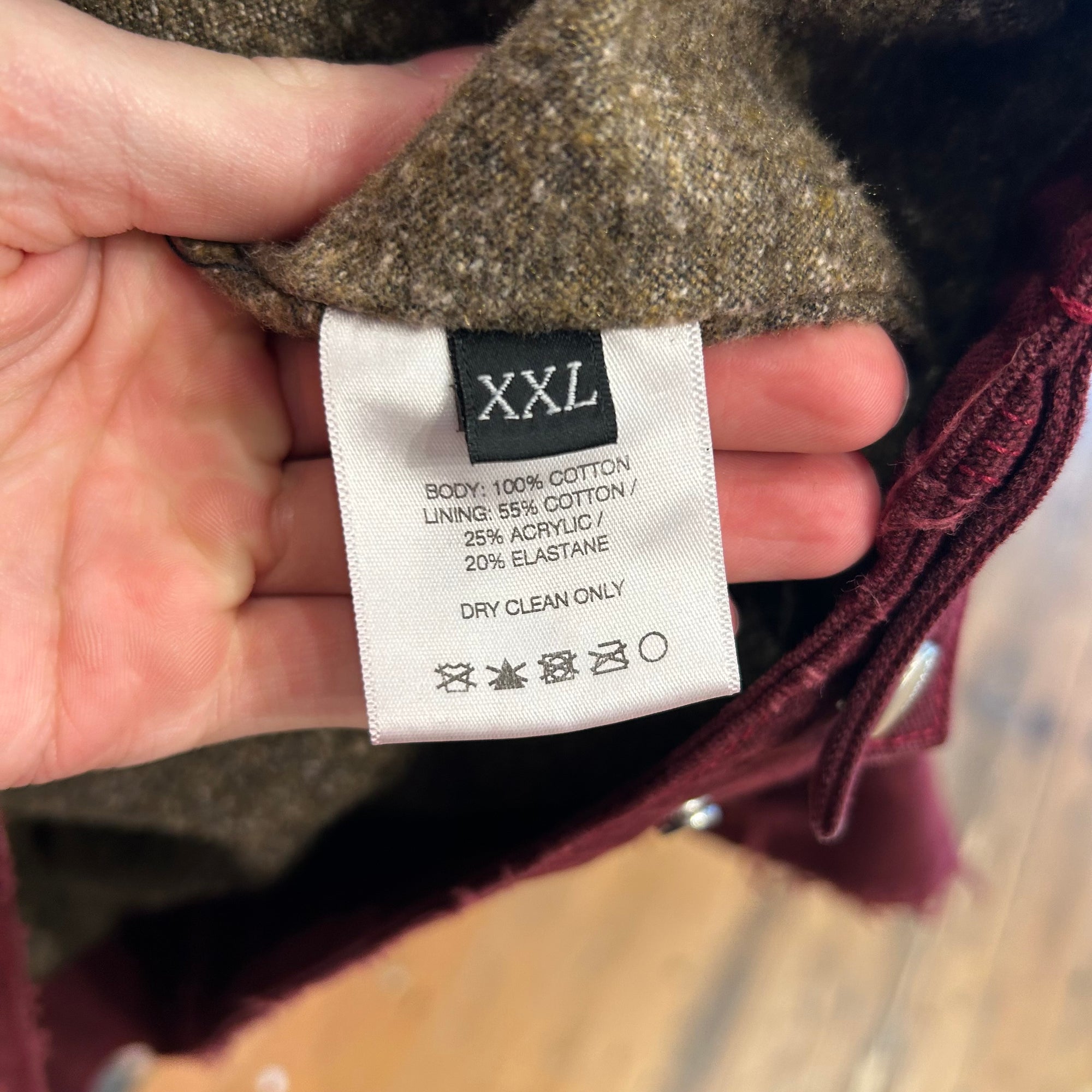 ENFANTS RICHES DEPRIMES FW24 DISTRESSED WORK JACKET ‘BURGUNDY’