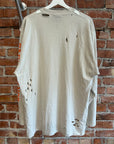 BALENCIAGA SS22 BB MAISON FONDEE LONGSLEEVE ‘CREAM/ORANGE’