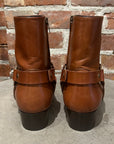 SAINT LAURENT SS14 WYATT HARNESS BOOTS ‘BROWN’