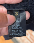 KAPITAL BOX WOOL CASHMERE KNIT SWEATER ‘BLACK’