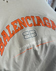 BALENCIAGA SS22 BB MAISON FONDEE LONGSLEEVE ‘CREAM/ORANGE’
