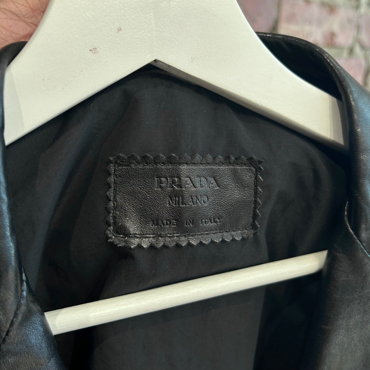 PRADA FW00 LEATHER LAMBSKIN SPORT COAT ‘BLACK’