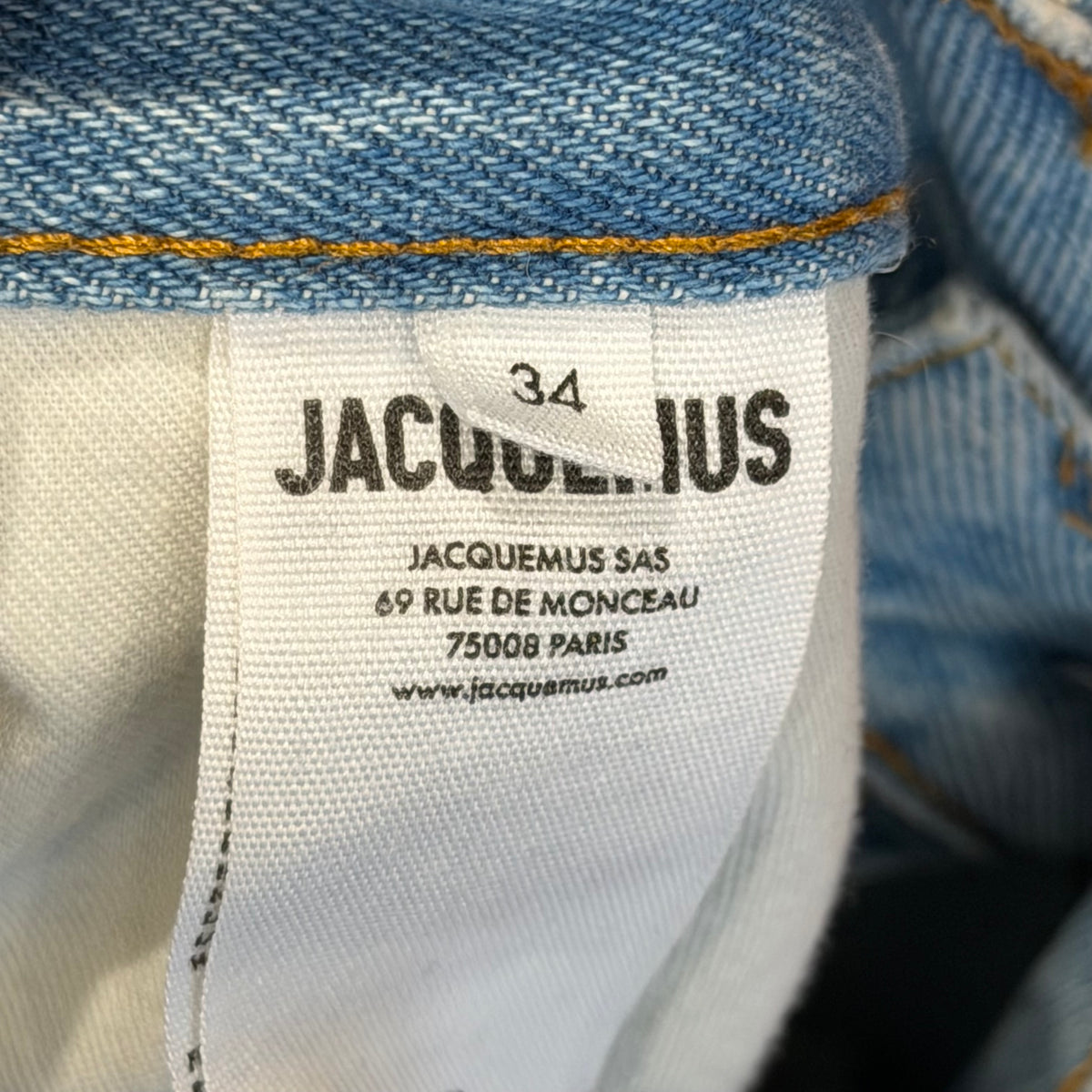 JACQUEMUS LES SCULPTURES WIDE LEG DENIM ‘LIGHT BLUE’