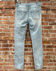 SAINT LAURENT DISTRESSED LIGHT WASH JEANS ‘BLUE’