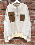 ACNE STUDIOS POLAR FABION SHEARLING SWEATER ‘CREAM’