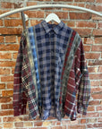 NEEDLES REBUILD ZIPPER FLANNEL ‘MULTI’