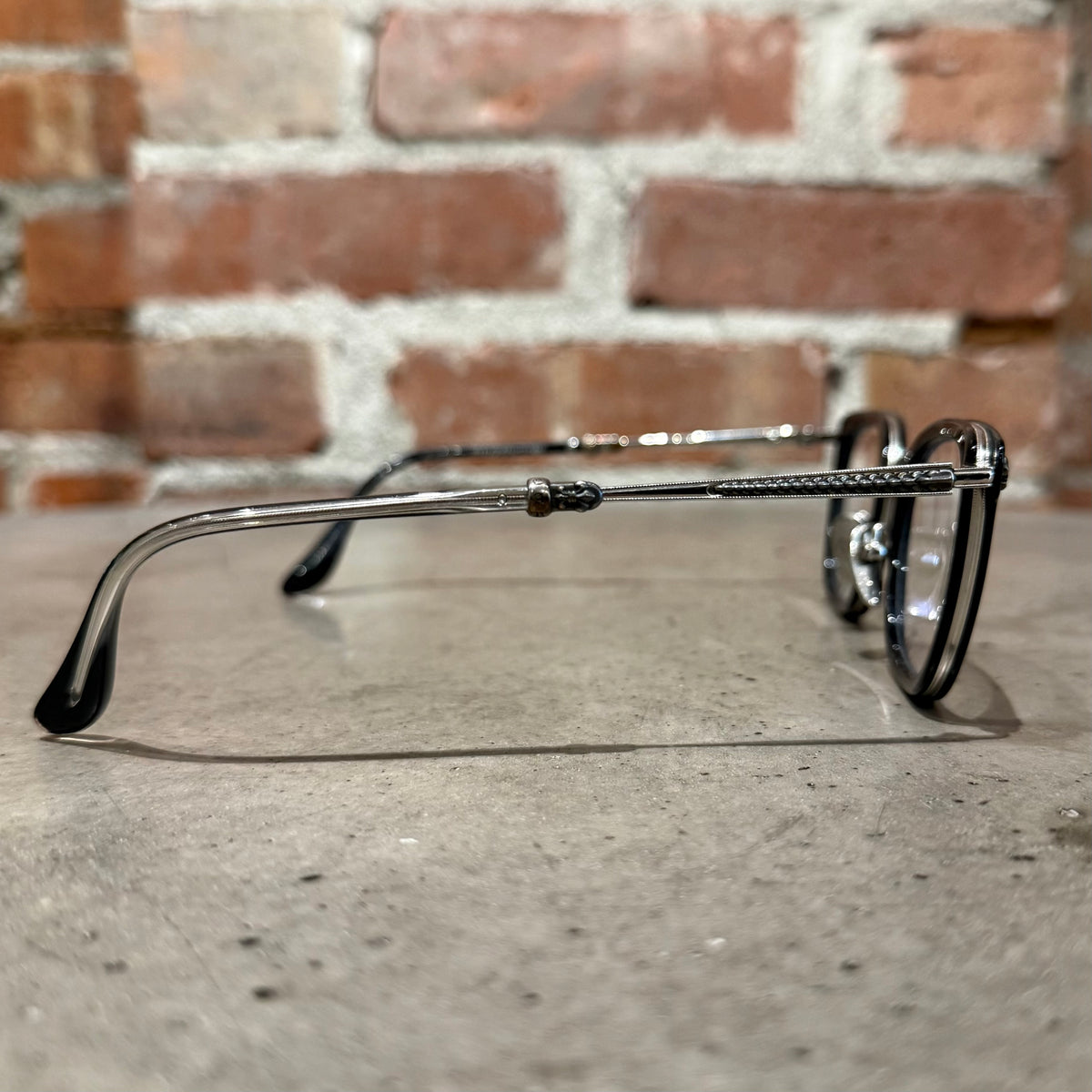 CHROME HEARTS STRAPADICTOME GLASSES ‘BLACK/SILVER’