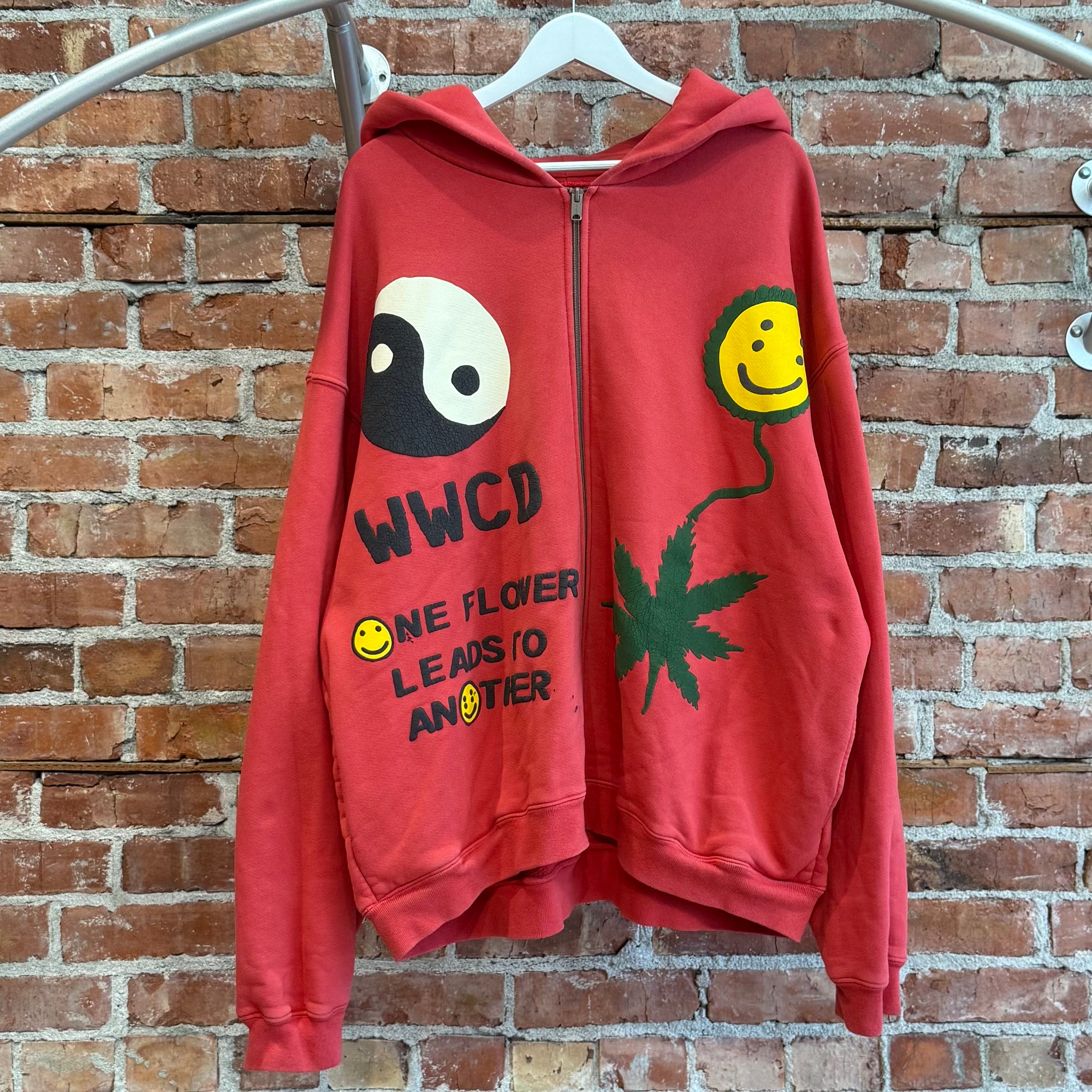 CPFM EARTH FIRST WWCD ZIP HOODIE ‘RED’