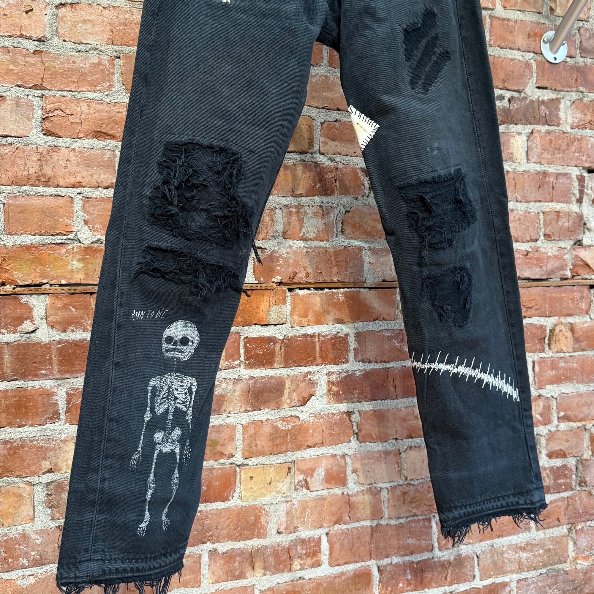 GALLERY DEPT. SCAB F*CK FACE DENIM ‘BLACK’