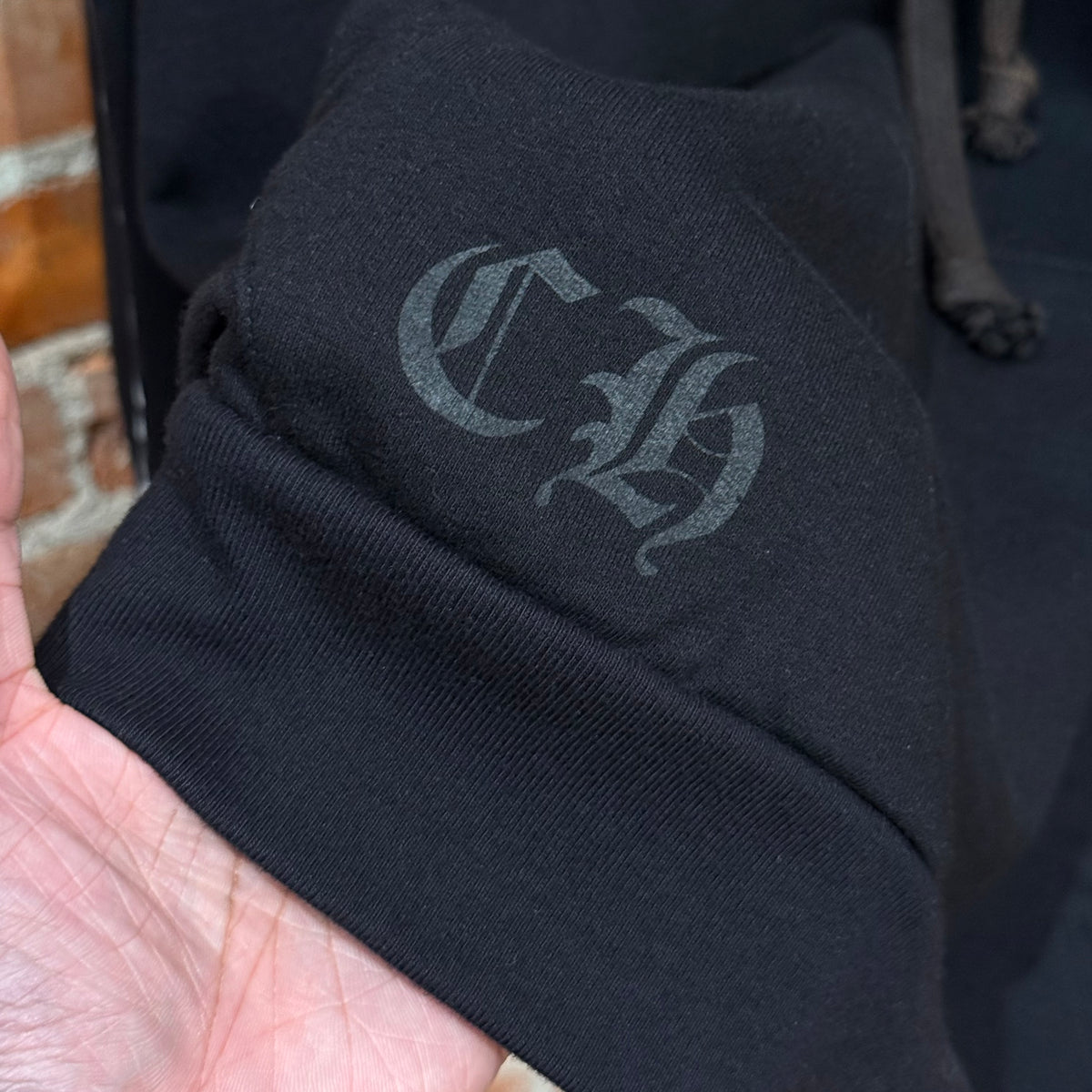 CHROME HEARTS CROSS SPINE PULLOVER HOODIE ‘BLACK’