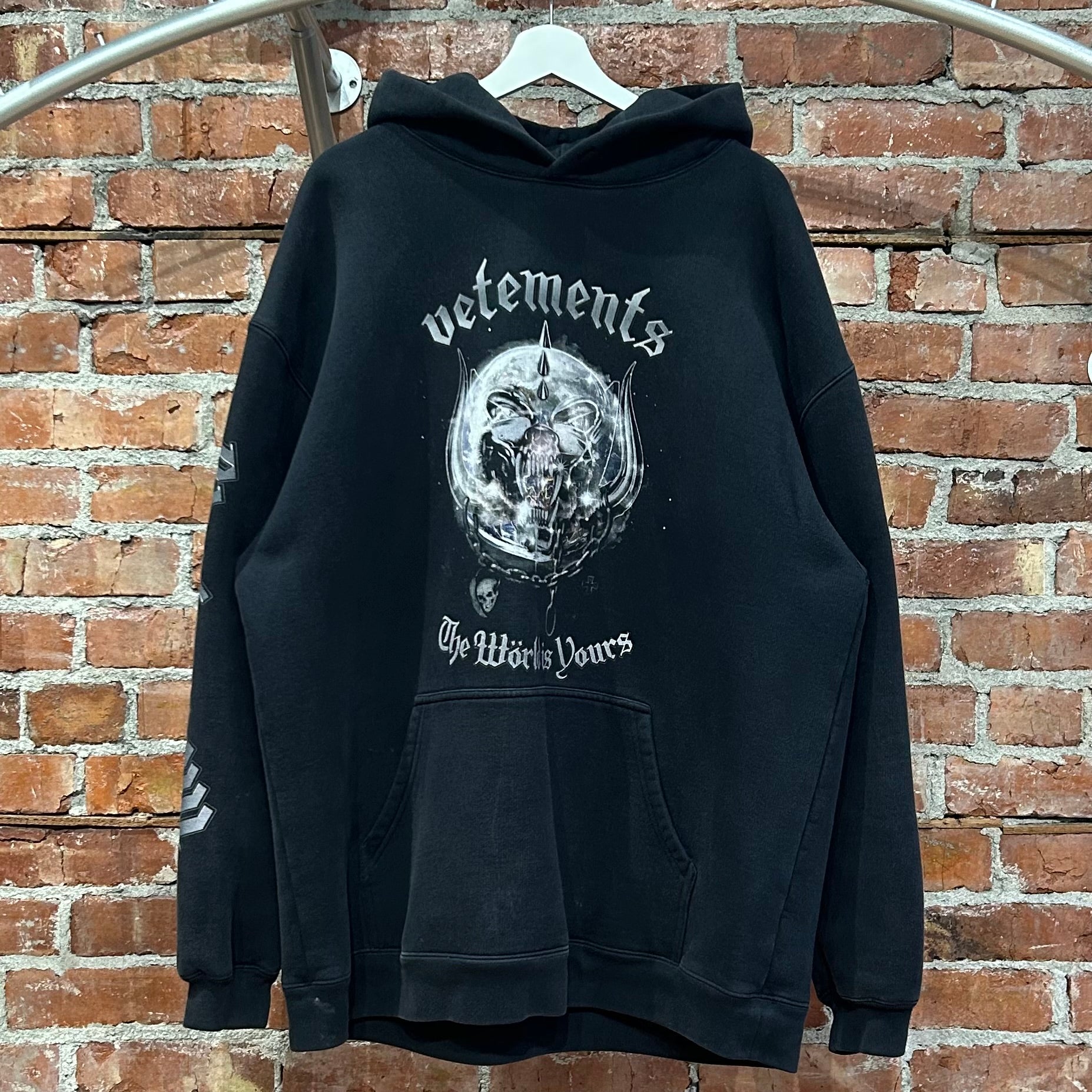 VETEMENTS AW20 MOTÖRHEAD HOODIE ‘BLACK’