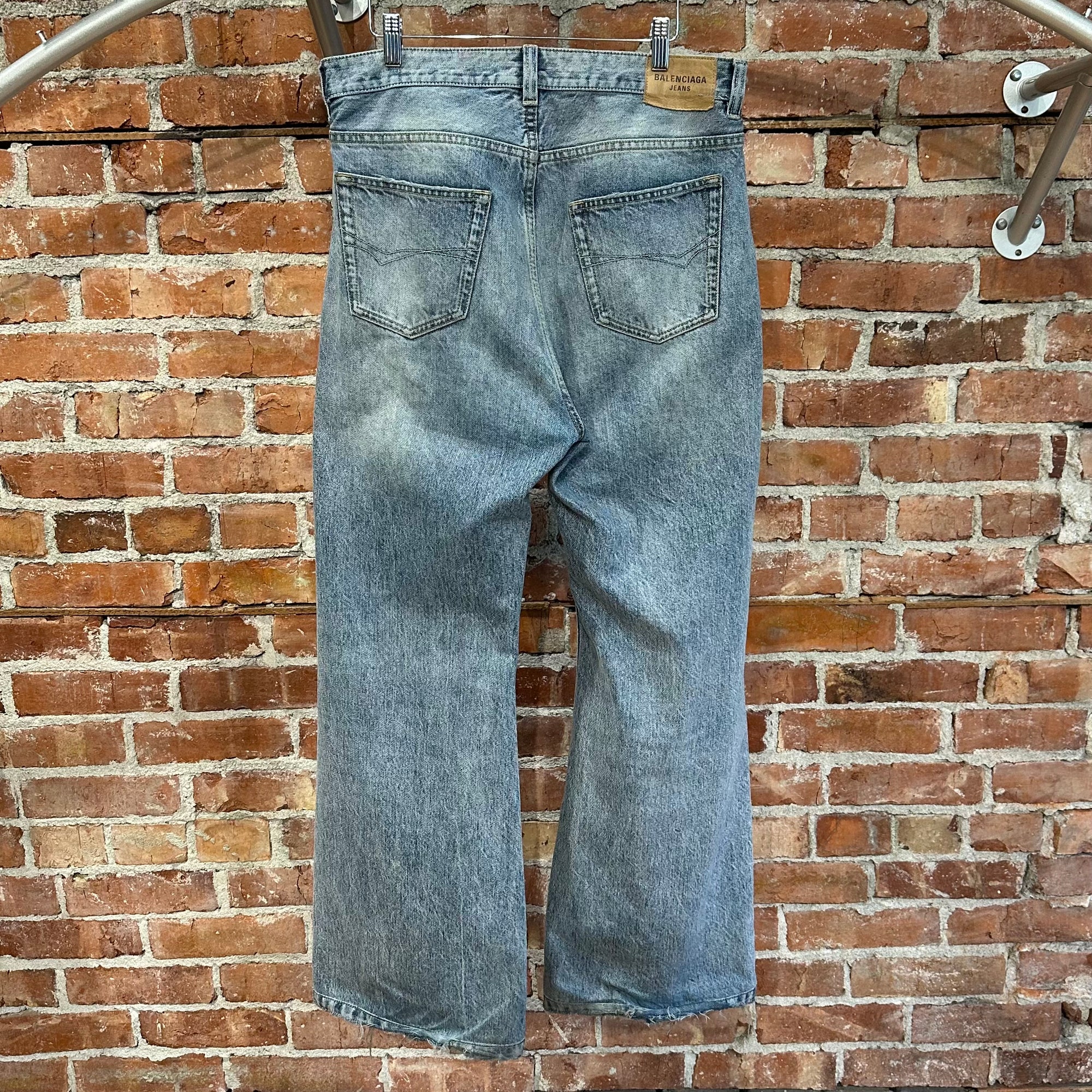 BALENCIAGA FW22 LOST TAPES BAGGY FLARED DENIM ‘BLUE’