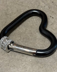 BALENCIAGA LOCKING LOVE HEART CARABINER ‘BLACK’