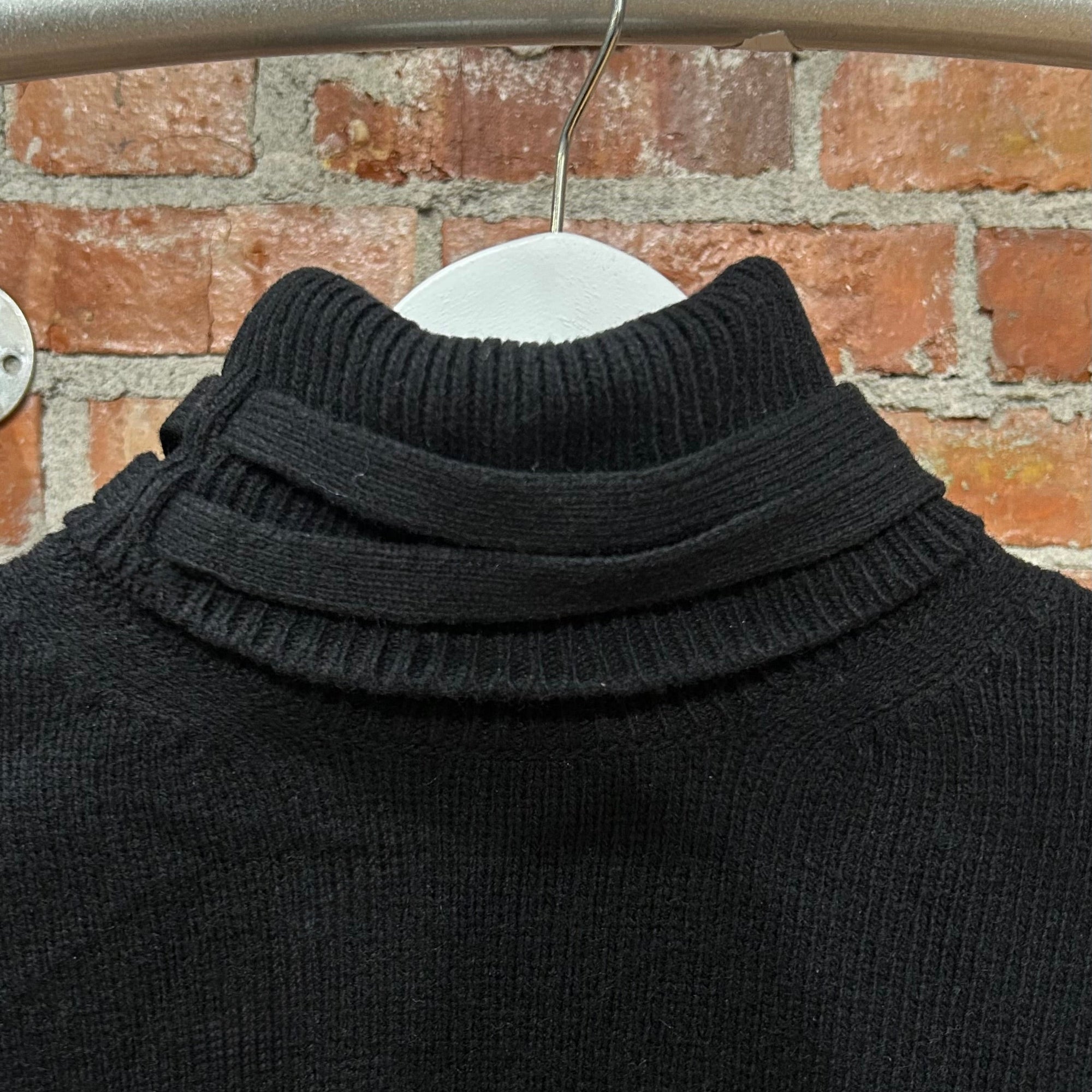 RAF SIMONS DOUBLE STRAP TURTLENECK KNIT ‘BLACK’