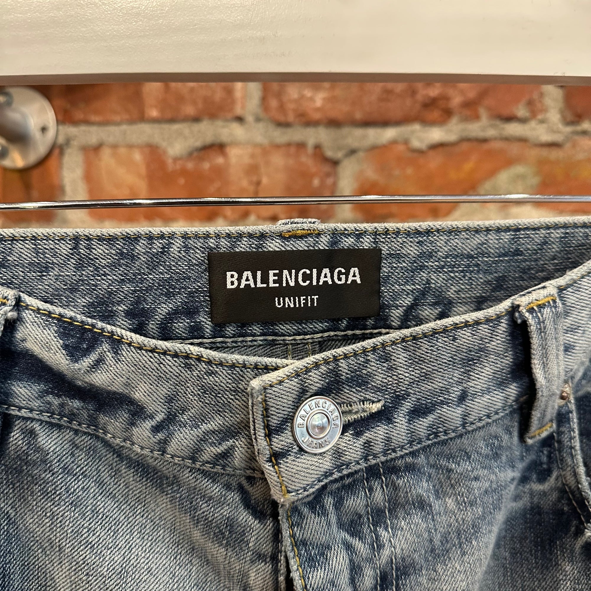 BALENCIAGA FW22 LOST TAPES BAGGY FLARED DENIM ‘BLUE’