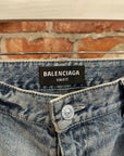 BALENCIAGA FW22 LOST TAPES BAGGY FLARED DENIM ‘BLUE’