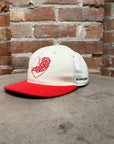CHROME HEARTS LOVE YOU FITTED HAT ‘WHITE/RED’
