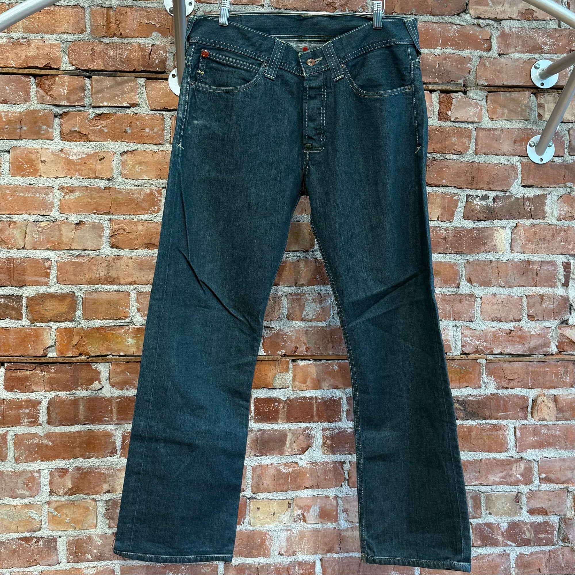 EVISU X PUMA STRAIGHT LEG DENIM 'DIRTY BLUE/WHITE'