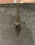 VIVIENNE WESTWOOD MINI PINK GEM 2D ORB NECKLACE ‘GOLD’