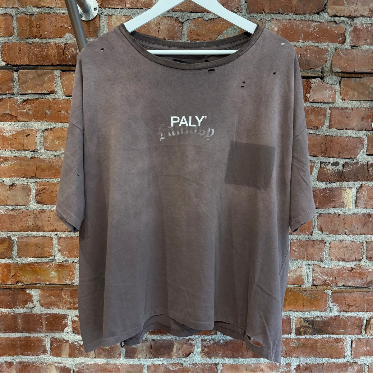 PALY HOLLYWOOD SS26 CORE LOGO TEE ‘RUST PINK’