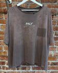 PALY HOLLYWOOD SS26 CORE LOGO TEE ‘RUST PINK’