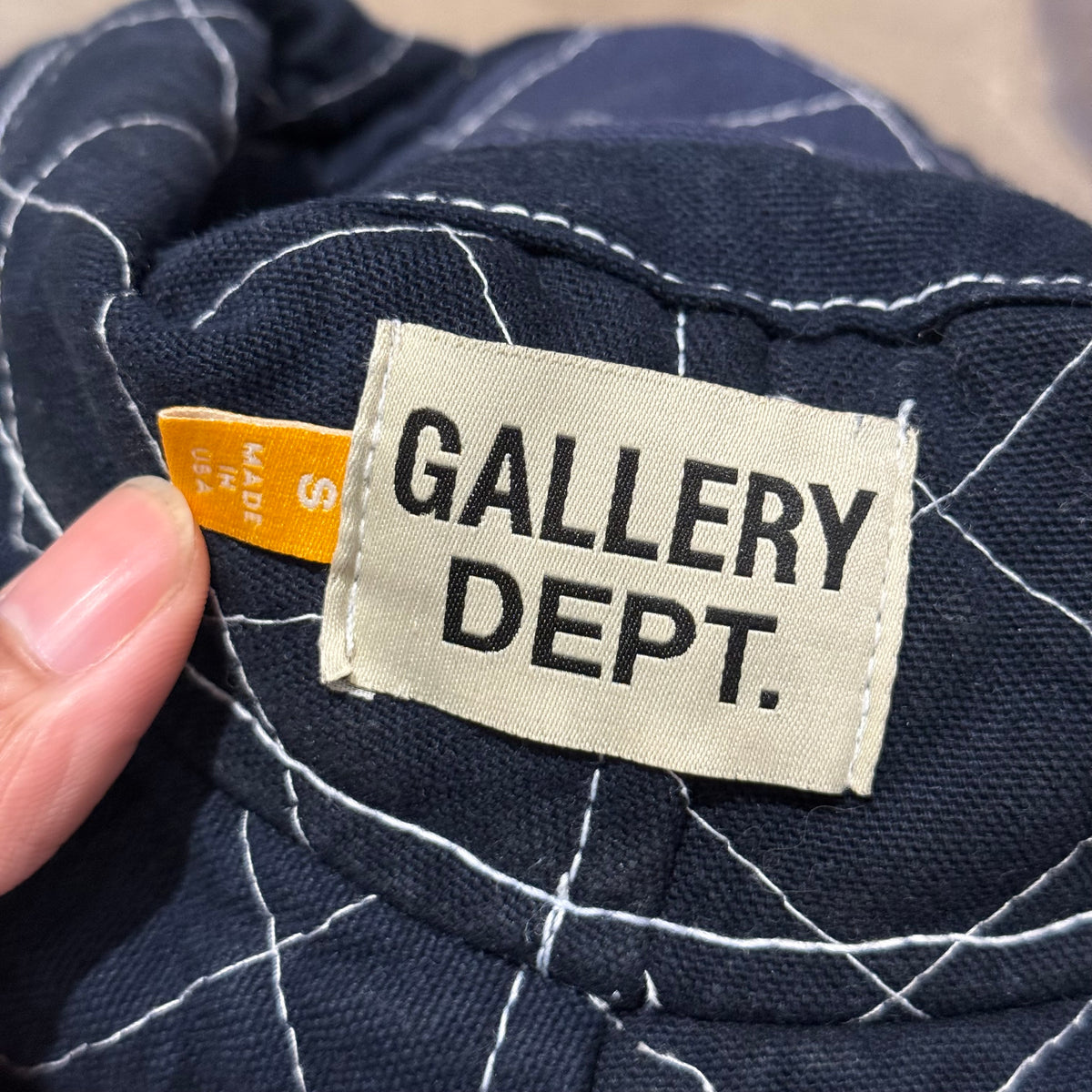 GALLERY DEPT. PATCHWORK DENIM BUCKET HAT ‘BLUE’