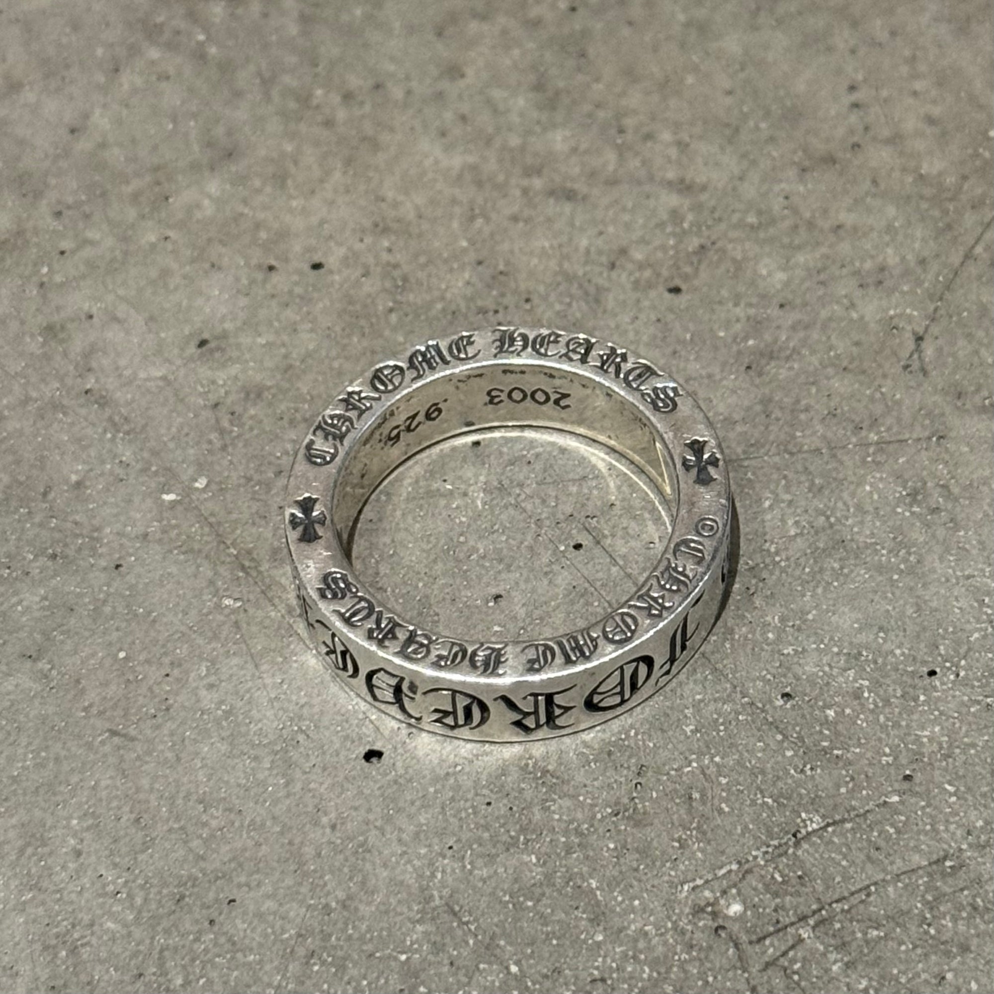 CHROME HEARTS FOREVER 6MM SPACER RING ‘SILVER’