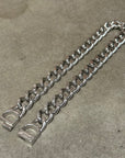 DIOR CD ICON CHAIN NECKLACE 'SILVER'
