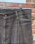 KAPITAL CENTURY DENIM PLEATED JEANS ‘PERSIMMON’