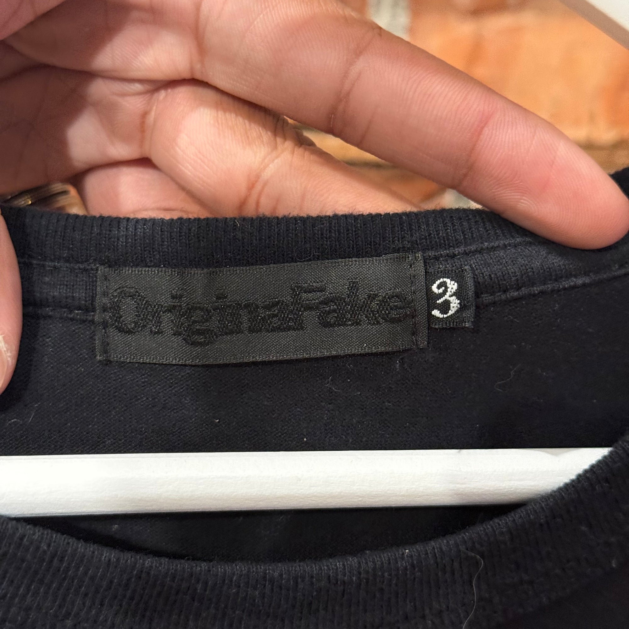 ORIGINAL FAKE KAWS x FRAGMENT COLLAB TEE ‘BLACK’