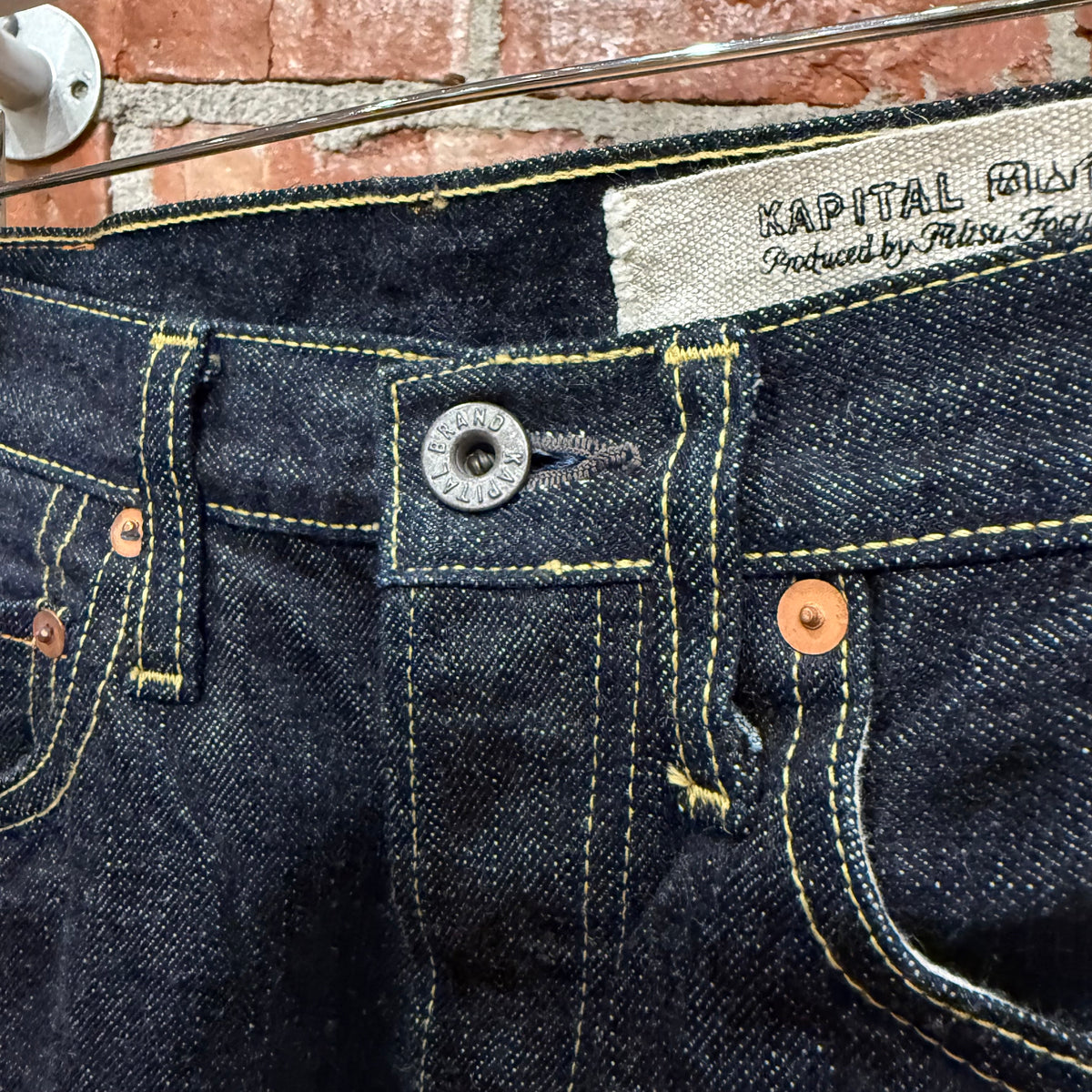 KAPITAL 5P SELVEDGE RED LINE RAW DENIM ‘INDIGO’