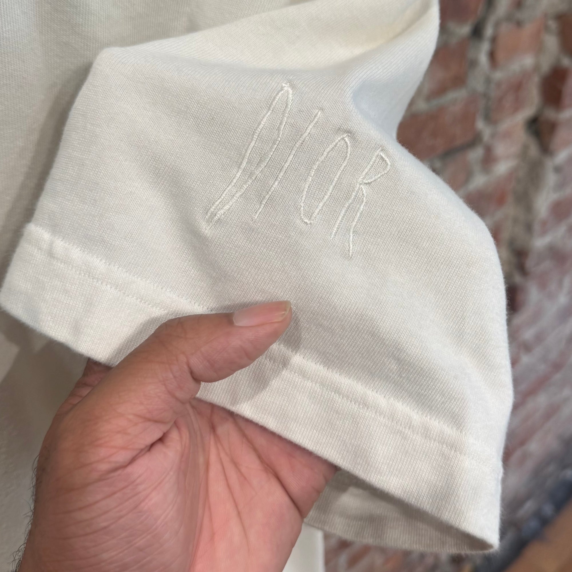 DIOR X RAYMOND PETTIBON SEWN SCRIPT TEE ‘WHITE’