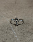 CHROME HEARTS CROSS BUBBLEGUM RING ‘SILVER’