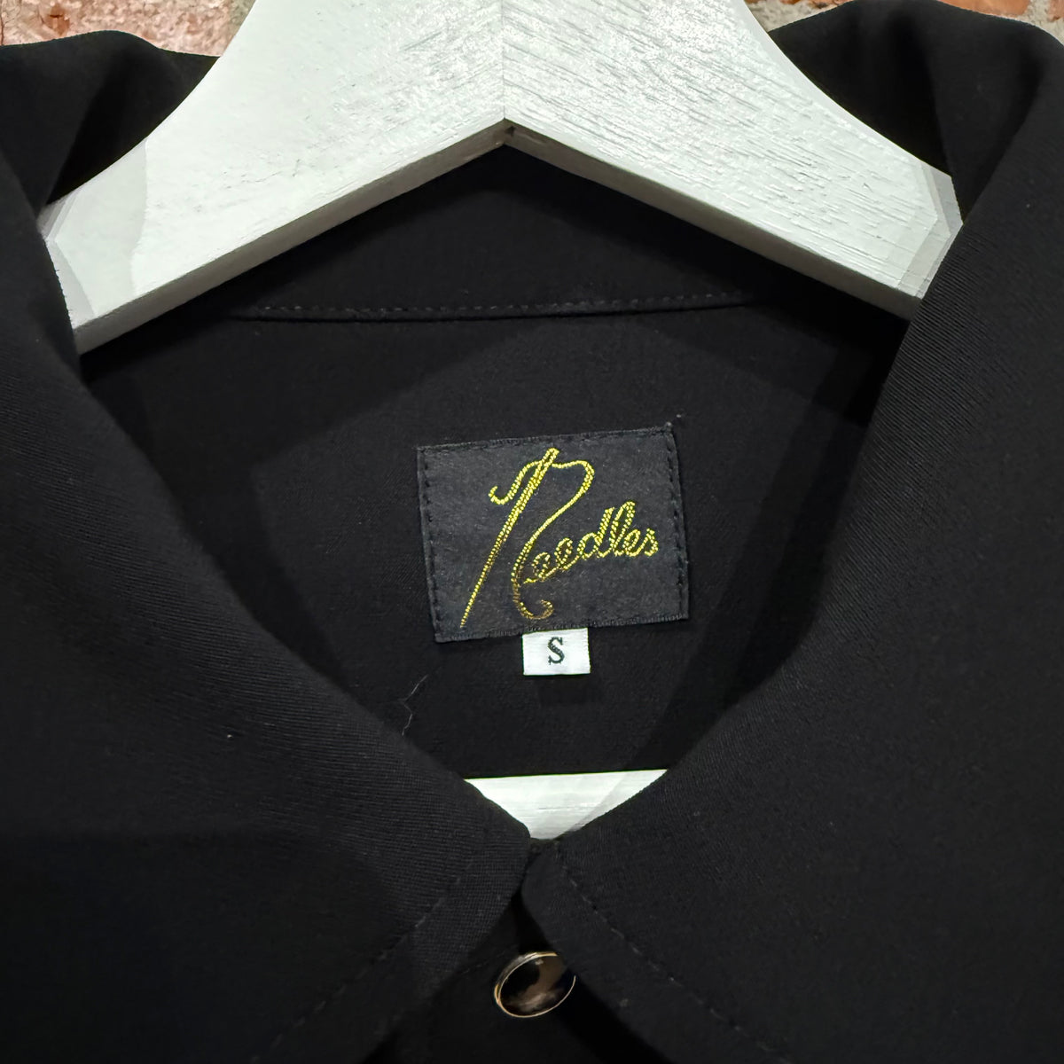 NEEDLES WESTERN SHIRT JACKET ‘BLACK/SILVER’
