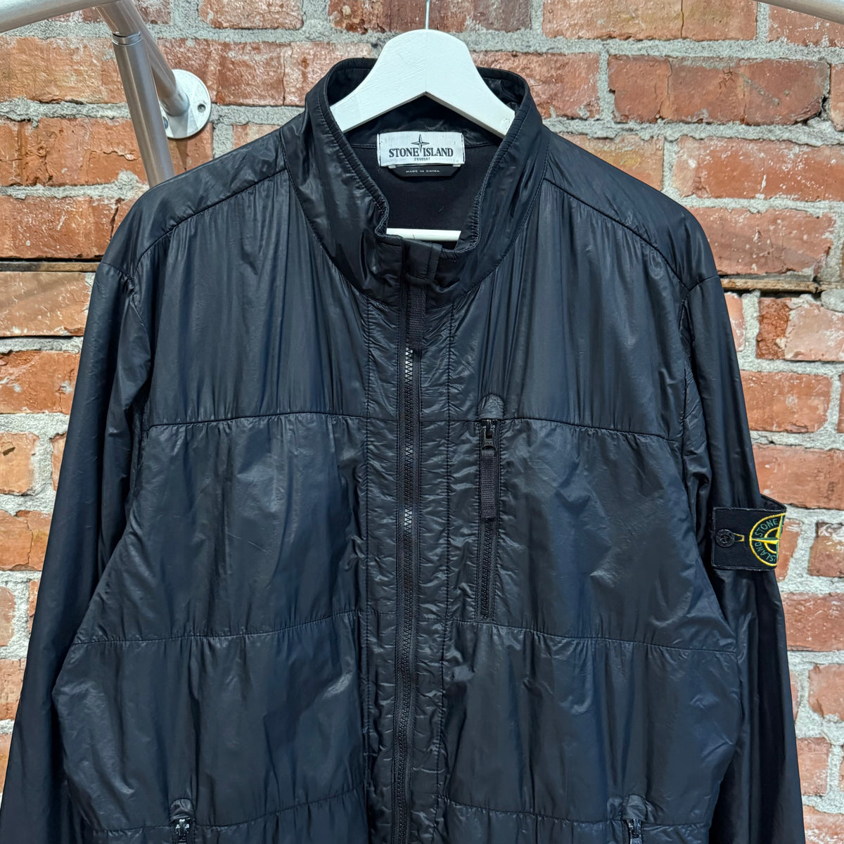 STONE ISLAND SS12 MICRO RIPSTOP 7-DEN QUILTED JACKET ‘BLACK’