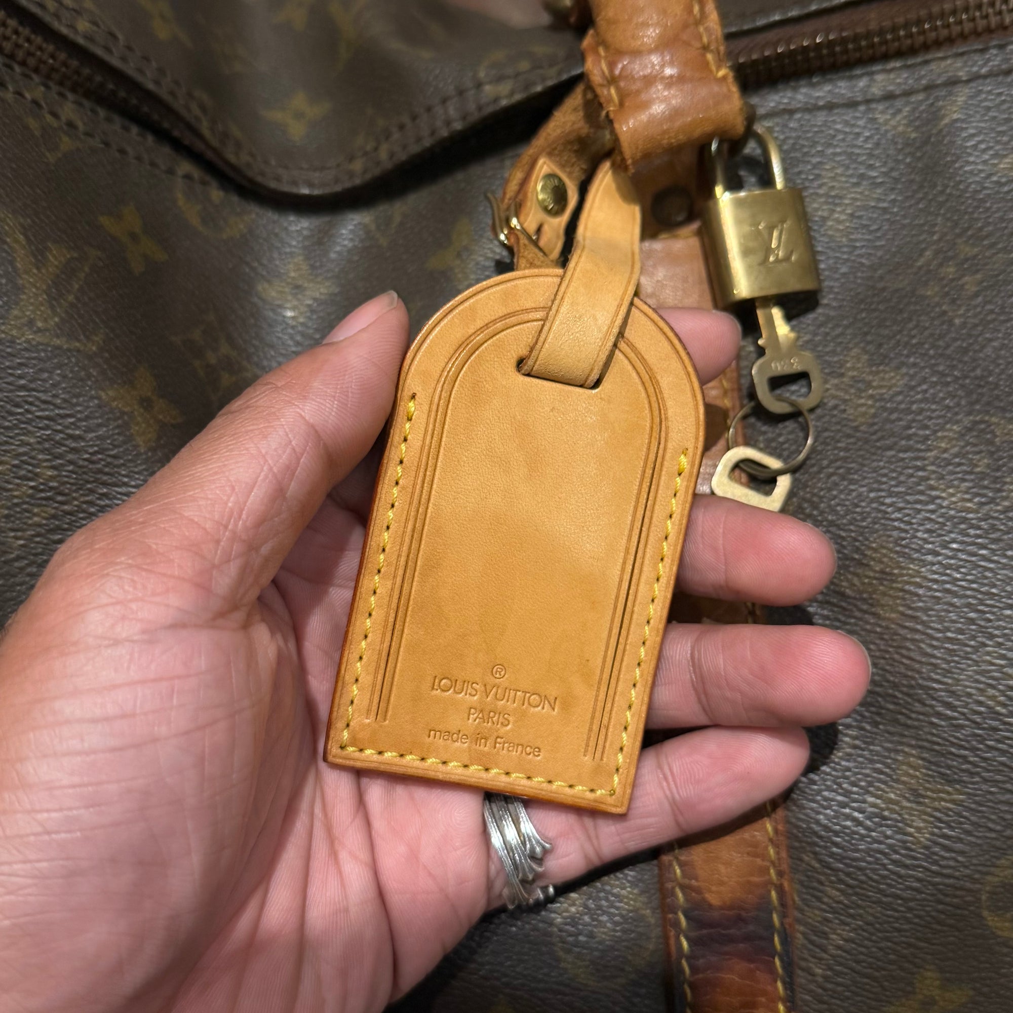 LOUIS VUITTON MONOGRAM KEEPALL 50 DUFFLE BAG ‘BROWN’